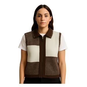 Christopher & Banks size m color block knitted vest.